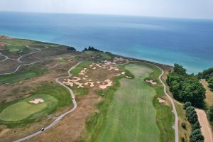 Arcadia Bluffs (Bluffs) 5th Fairway Aerial